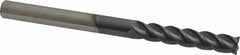 Accupro - 5/16" Diam 4 Flute Solid Carbide 0.015" Corner Radius End Mill - Strong Tooling