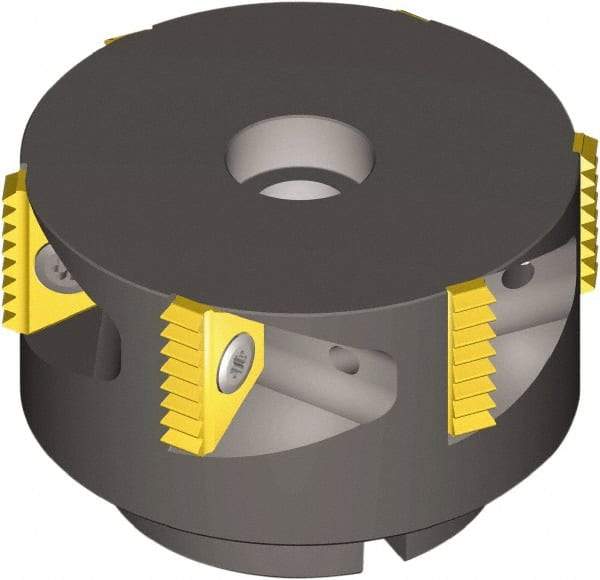 Vargus - 2.48" Cut Diam, 11.811" Max Depth of Cut, 3/4" Arbor Hole Diam, Internal/External Indexable Thread Mill - Insert Style 5, 5/8" Insert Size, 4 Inserts, Toolholder Style TMSH-D, 1.77" OAL - Strong Tooling