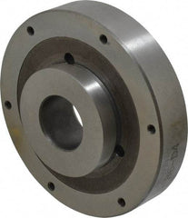 Buck Chuck Company - Adapter Back Plate for 6" Diam Self Centering Lathe Chucks - D1-4 Mount, 1-1/2" Through Hole Diam, 3.109mm ID, 5.88" OD, 1.166" Flange Height, Steel - Strong Tooling