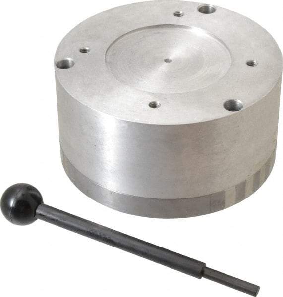 Suburban Tool - Standard Pole Round Permanent Magnetic Rotary Chuck - 5-1/2" Wide x 3" High, Ceramic - Strong Tooling