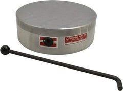 Suburban Tool - Standard Pole Round Permanent Magnetic Rotary Chuck - 9-1/4" Wide x 3" High, Ceramic - Strong Tooling