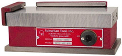 Suburban Tool - Standard Pole Rectangular Permanent Magnetic Block Chuck - 12-1/2" Long x 6" Wide x 2-5/8" High, Ceramic - Strong Tooling