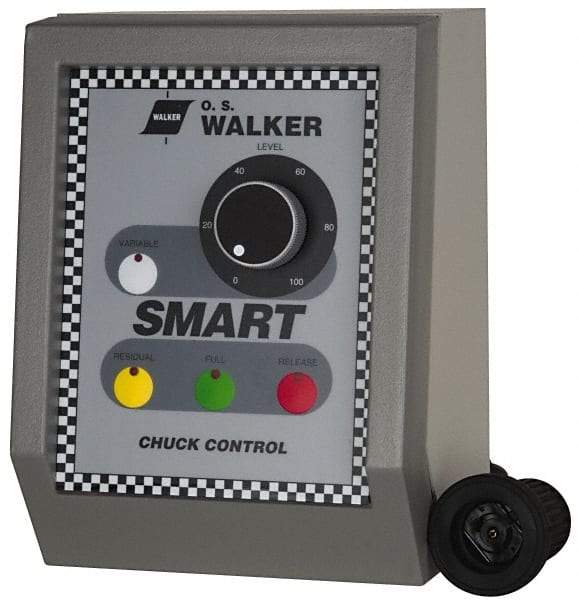 Walker - 150 W, 110 V Electromagnetic Chuck Variable Power Control - Automatic Release, 115 V, DC Max Output Voltage - Strong Tooling