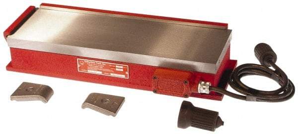 Suburban Tool - 16-1/2" Long x 12" Wide x 3-1/4" High, 135 Watts, Rectangular, Electromagnetic Chuck - 1/8" Pole Width, Longitudinal Pole Alignment - Strong Tooling