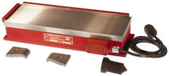 Suburban Tool - 15-1/2" Long x 8" Wide x 3-1/2" High, 125 Watts, Rectangular, Electromagnetic Chuck - 1/8" Pole Width, Transvere Pole Alignment - Strong Tooling