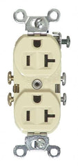 Cooper Wiring Devices - 125 VAC 20A NEMA 5-20R Specification Grade Brown Straight Blade Duplex Receptacle - Strong Tooling