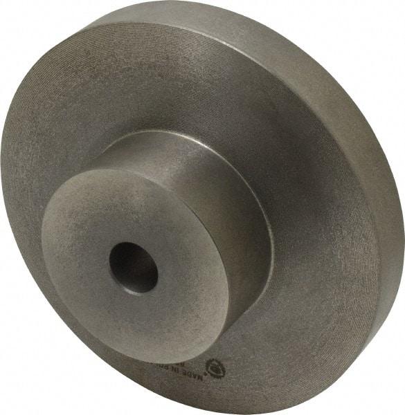 Bison - Adapter Back Plate for 8" Diam Self Centering Lathe Chucks - 0.98" Through Hole Diam, 4.02mm ID, 8.3" OD, 1.18" Flange Height, Cast Iron - Strong Tooling