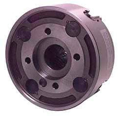 Bison - 4 Jaws, 8" Diam, Independent Manual Lathe Chuck - A2-5 Mount Spindle, Reversible, 1,800 Max RPM, 1.969" Through Hole Diam, Cast Iron - Strong Tooling