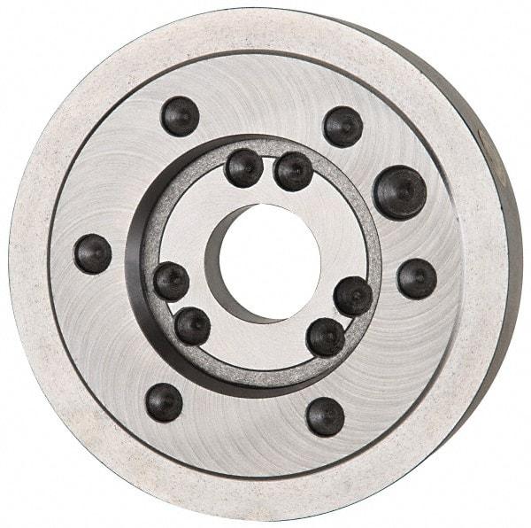 Bison - Adapter Back Plate for 12-1/2" Diam Independent & Self Centering Lathe Chucks - A1/A2-6 Mount, 4.06" Through Hole Diam, 4.19mm ID, 12.52" OD, 1.3" Flange Height - Strong Tooling