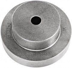 Bison - Adapter Back Plate for 10" Diam Self Centering Lathe Chucks - 1.57" Through Hole Diam, 4.53mm ID, 10.24" OD, 1.26" Flange Height, Cast Iron - Strong Tooling