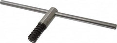 Bison - 16" Chuck Diam Compatibility, Lathe Chuck Key - Compatible with 4-Jaw Chucks, Self Ejecting, 5-33/64" Body Length, 0.6693" Actual Key Square Size - Strong Tooling