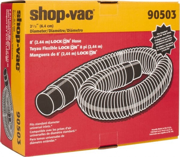 Shop-Vac - 8' Hose Length, 2-1/2" Hose - Strong Tooling