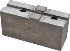 H & R Manufacturing - 12" Chuck Capacity, Tongue & Groove Attachment, Square Soft Lathe Chuck Jaw - Steel, 2-1/2" Btw Mount Hole Ctrs, 4-7/8" Long x 1-3/4" Wide x 2-3/8" High, 1/2" Groove - Strong Tooling