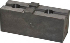 H & R Manufacturing - 18 to 21" Chuck Capacity, Tongue & Groove Attachment, Square Soft Lathe Chuck Jaw - Steel, 3" Btw Mount Hole Ctrs, 5-5/8" Long x 2" Wide x 2-5/16" High, 1/2" Groove - Strong Tooling