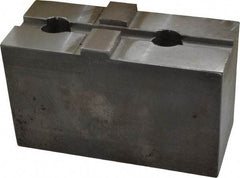 H & R Manufacturing - 24 to 36" Chuck Capacity, Tongue & Groove Attachment, Square Soft Lathe Chuck Jaw - Steel, 3" Btw Mount Hole Ctrs, 5-5/8" Long x 2-1/2" Wide x 3-5/16" High, 1/2" Groove - Strong Tooling