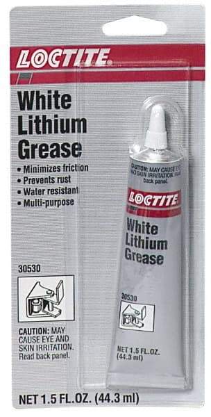 Loctite - 1.5 oz Cartridge Lithium General Purpose Grease - White, 380°F Max Temp, - Strong Tooling