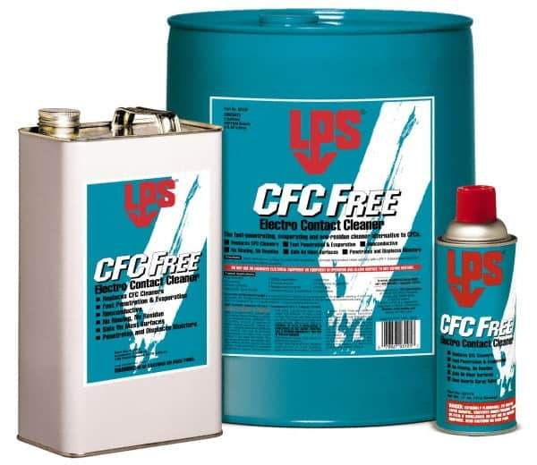 LPS - 55 Gallon Drum Contact Cleaner - 0°F Flash Point, Flammable, Food Grade, Plastic Safe - Strong Tooling