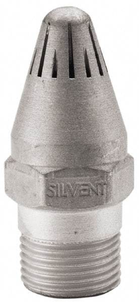 Silvent - Blow Gun High Force Nozzle - 3/8 MPT, 1.81" Hose Length, Aluminum, 145 psi, 238°F - Strong Tooling