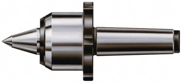 Rohm - MT4 Taper Shank, 2.66" Head Diam Live Center - 7,000 Max RPM, 2.86" Head Length, 1.26" Point Diam, 1.732" Point Len, 2,200 Lb Max Workpc, 8.9" OAL, Long Point - Strong Tooling