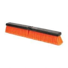 PRO-SOURCE - 24" General Purpose Polypropylene Push Broom - 3" Bristle Length, Plastic Block, Bolt-On Handle Connection, Handle Sold Separately - Strong Tooling