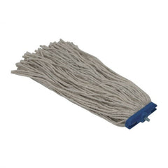 PRO-SOURCE - 1" White Head Band, Large Cotton Cut End Mop Head - 4 Ply, Screw On Connection, Use for Heavy Duty Floor Cleaning - Strong Tooling