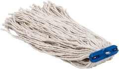 PRO-SOURCE - 1" White Head Band, X-Large Cotton Cut End Mop Head - 4 Ply, Screw On Connection, Use for Heavy Duty Floor Cleaning - Strong Tooling