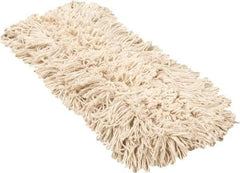 PRO-SOURCE - 18" Long x 3-1/2" Wide Yarn Blend Dust Mop Head - Snap-On, Blue, Looped Head, Launderable - Strong Tooling