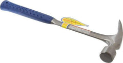 Estwing - 1-3/4 Lb Head, Straight Steel Framing Hammer - 16" OAL, 1-1/4" Face Diam, Smooth Face, Steel Handle with Grip - Strong Tooling