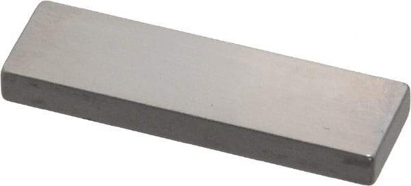 Mitutoyo - 0.124" Rectangular Steel Gage Block - Accuracy Grade 0, Includes Certificate of Inspection - Strong Tooling