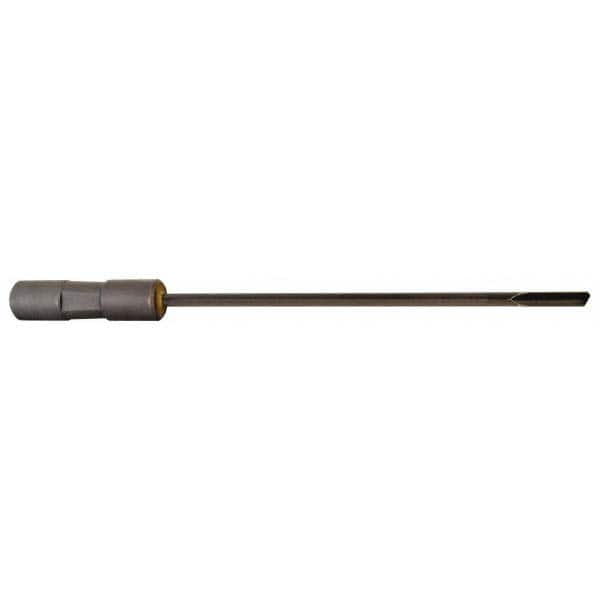 Made in USA - 15/32", 12" Flute Length, 13" Depth of Cut, Carbide-Tipped Shank, Single Flute Gun Drill - Strong Tooling