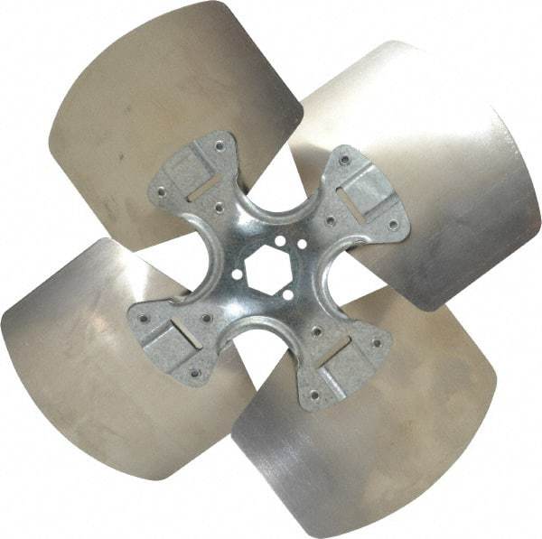 Made in USA - 12" Blade Diam, Commercial Fan Blade - Counterclockwise Rotation, 4 Blades - Strong Tooling