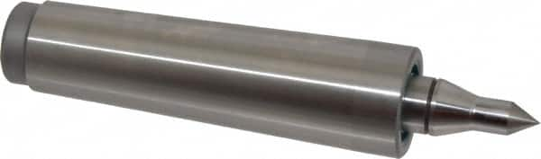 Royal Products - MT4 Taper Shank, 1.231" Head Diam 1,015 Lb Capacity Live Center - 4,500 Max RPM, 5/8" Point Diam, 1-3/8" Point Len, 580 Lb Max Workpc, 5-15/16" OAL, 3/8" Tip Diam, Long Point - Strong Tooling