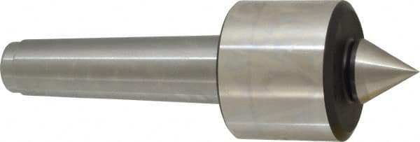 Royal Products - MT4 Taper Shank, 2.45" Head Diam 5,740 Lb Capacity Live Center - 4,500 Max RPM, 2.03" Head Length, 1-1/8" Point Diam, 1-3/16" Point Len, 750 Lb Max Workpc, 7-11/16" OAL, Standard Point - Strong Tooling