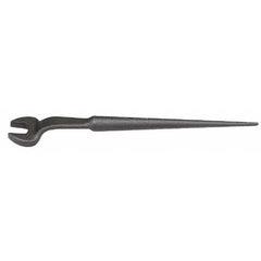 Martin Tools - Open End Wrenches; Wrench Type: Spud Handle ; Tool Type: Standard ; Size (Inch): 1 ; Finish/Coating: Black ; Head Type: Single End ; Overall Length (Inch): 14-1/2 - Exact Industrial Supply