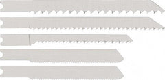 DeWALT - 15 Piece, 3" to 4" Long, 5 to 12 Teeth per Inch, Bi-Metal Jig Saw Blade Set - Toothed Edge, U-Shank - Strong Tooling