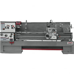 Jet - 22" Swing, 80" Between Centers, 230/460 Volt, Triple Phase Engine Lathe - 7MT Taper, 10 hp, 25 to 1,800 RPM, 3-1/8" Bore Diam, 40" Deep x 48-7/8" High x 136-1/8" Long - Strong Tooling