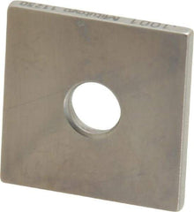 Mitutoyo - 0.1001" Square Steel Gage Block - Accuracy Grade 0, Includes Certificate of Inspection - Strong Tooling