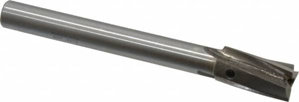 Value Collection - 43/64" Diam, 1/2" Shank, Diam, 3 Flutes, Straight Shank, Interchangeable Pilot Counterbore - Strong Tooling