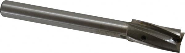 Value Collection - 45/64" Diam, 1/2" Shank, Diam, 3 Flutes, Straight Shank, Interchangeable Pilot Counterbore - Strong Tooling