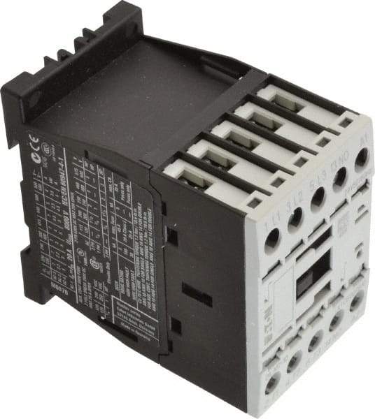 Eaton Cutler-Hammer - 3 Pole, 24 Coil VAC, 20 Amp, Nonreversible Open Enclosure IEC Contactor - 1 Phase hp: 0.25 at 115 V, 0.75 at 200 V, 1 at 230 V, 3 Phase hp: 1.5 at 200 V, 2 at 230 V, 3 at 460 V, 5 at 575 V, 7 Amp Inductive Load Rating Listed - Strong Tooling