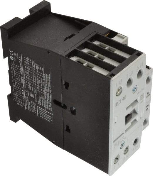 Eaton Cutler-Hammer - 3 Pole, 24 to 27 Coil VDC, 40 Amp, Nonreversible Open Enclosure IEC Contactor - 1 Phase hp: 2 at 115 V, 2 at 200 V, 3 at 230 V, 3 Phase hp: 10 at 460 V, 15 at 575 V, 5 at 200 V, 5 at 230 V, 18 Amp Inductive Load Rating Listed - Strong Tooling