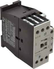 Eaton Cutler-Hammer - 3 Pole, 24 Coil VAC, 40 Amp, Nonreversible Open Enclosure IEC Contactor - 1 Phase hp: 2 at 115 V, 3 at 200 V, 5 at 230 V, 3 Phase hp: 10 at 230 V, 15 at 460 V, 20 at 575 V, 7.5 at 200 V, 25 Amp Inductive Load Rating Listed - Strong Tooling