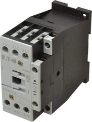 Eaton Cutler-Hammer - 3 Pole, 24 to 27 Coil VDC, 40 Amp, Nonreversible Open Enclosure IEC Contactor - 1 Phase hp: 2 at 115 V, 3 at 200 V, 5 at 230 V, 3 Phase hp: 10 at 230 V, 15 at 460 V, 20 at 575 V, 7.5 at 200 V, 25 Amp Inductive Load Rating Listed - Strong Tooling