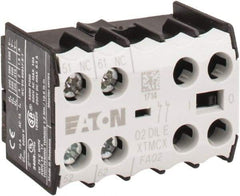 Eaton Cutler-Hammer - 6 to 9 Amp, Contactor Front Mount Auxiliary Contact - For Use with Miniature Contactor and XTRM Miniature Control Relay - Strong Tooling