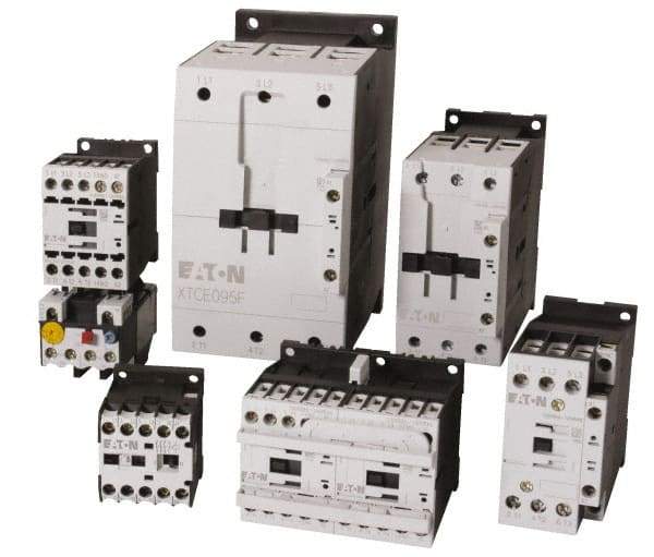 Eaton Cutler-Hammer - 3 Pole, 24 to 27 Coil VDC, 80 Amp, Nonreversible Open Enclosure IEC Contactor - 1 Phase hp: 10 at 230 V, 3 at 115 V, 7.5 at 200 V, 3 Phase hp: 15 at 200 V, 20 at 230 V, 40 at 460 V, 50 at 575 V, 50 Amp Inductive Load Rating Listed - Strong Tooling