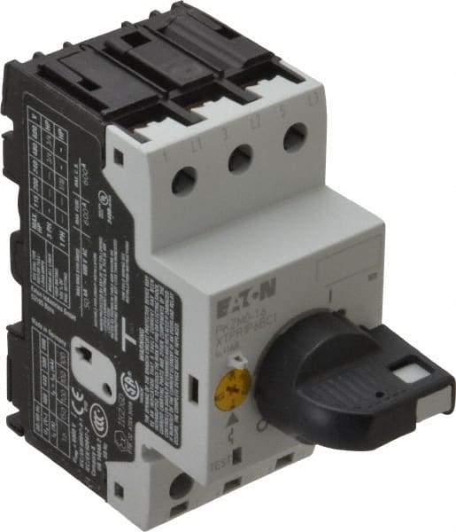 Eaton Cutler-Hammer - 1.6 Amp, IEC, Open Pushbutton Manual Motor Starter - 45mm Wide x 94mm Deep x 3.6667" High, 3/4 hp at 480/600 V, CE Approved, CSA Certified, DIN VDE, EN/IEC, UL 508 Type E Compliant & UL Listed - Strong Tooling