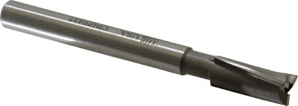 Made in USA - 7/16" Diam, 3/8" Shank, Diam, 3 Flutes, Straight Shank, Interchangeable Pilot Counterbore - Strong Tooling