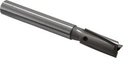 Made in USA - 9/16" Diam, 1/2" Shank, Diam, 3 Flutes, Straight Shank, Interchangeable Pilot Counterbore - Strong Tooling