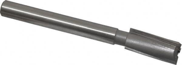 Made in USA - 23/32" Diam, 1/2" Shank, Diam, 3 Flutes, Straight Shank, Interchangeable Pilot Counterbore - Strong Tooling