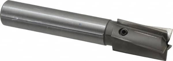 Made in USA - 1-1/4" Diam, 1" Shank, Diam, 5 Flutes, Straight Shank, Interchangeable Pilot Counterbore - Strong Tooling